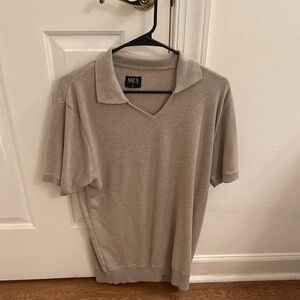 Michael Kors Beige Knit Polo